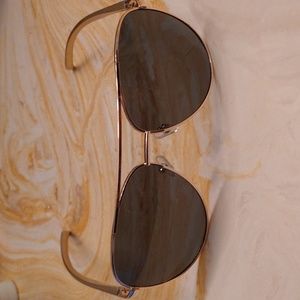 Gold Rim Sunglasses